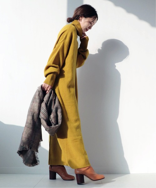 plage（プラージュ）の「カシミヤコンハイネックワンピース  