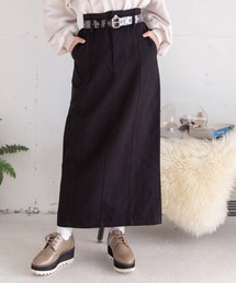 Mysa&Liina | デニムセミフレアペンシルスカート(デニムスカート)