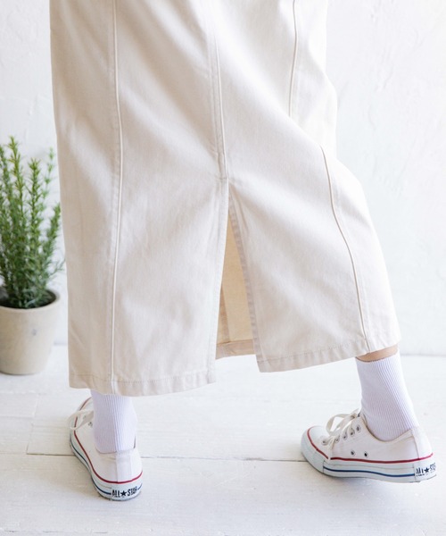 Mysa&Liina（ミーサリーナ）の「デニムセミフレアペンシルスカート（デニムスカート・レディース・サンドベージュ/ブルー/アイボリー/インディゴブルー/ブラック・M）」の14枚目の写真