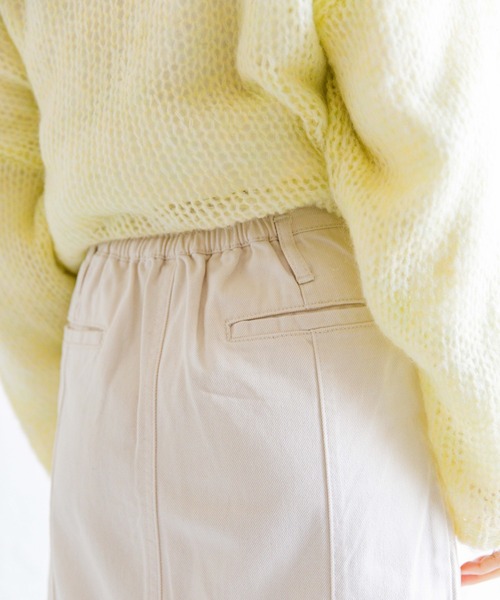 Mysa&Liina（ミーサリーナ）の「デニムセミフレアペンシルスカート（デニムスカート・レディース・サンドベージュ/ブルー/アイボリー/インディゴブルー/ブラック・M）」の10枚目の写真