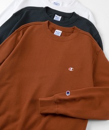 【Champion/チャンピオン】クルーネック ロゴ刺繍 ワンポイント トレーナー スウェット プルオーバー