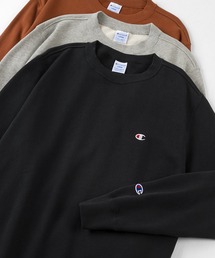 【Champion/チャンピオン】クルーネック ロゴ刺繍 ワンポイント トレーナー スウェット プルオーバー