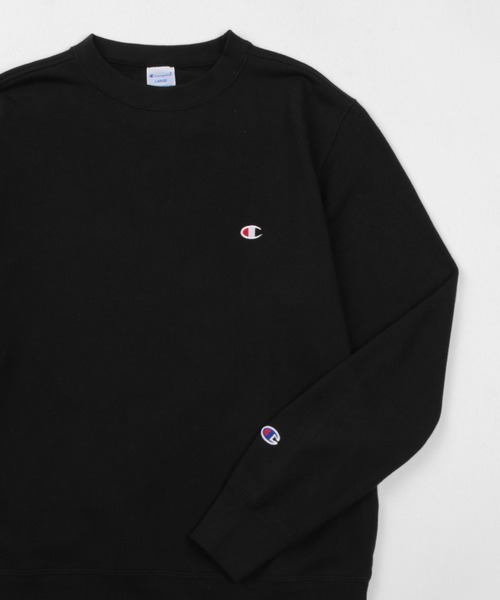 Champion(チャンピオン)の「【Champion/チャンピオン】クルーネック ロゴ刺繍 ワンポイント トレーナー スウェット プルオーバー(スウェット・メンズ・カーキ/ブラック/ホワイト/グレー/ネイビー/レンガ/グリーン・M/L/XL)」の18枚目の写真