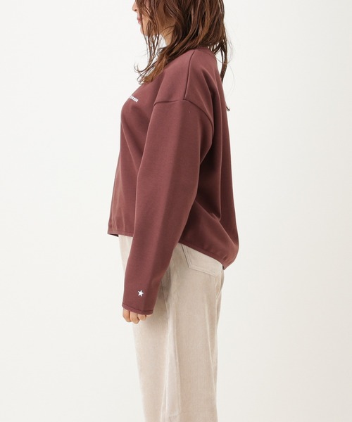 CONVERSE(コンバース)の「CONVERSE コンバース ダンボールニット素材 長袖Tシャツ(Tシャツ/カットソー・レディース・ホワイト/ブラック/ブラウン・M/L)」の6枚目の写真