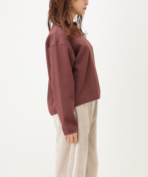 CONVERSE(コンバース)の「CONVERSE コンバース ダンボールニット素材 長袖Tシャツ(Tシャツ/カットソー・レディース・ホワイト/ブラック/ブラウン・M/L)」の7枚目の写真