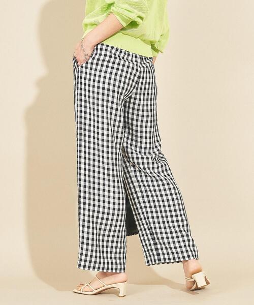 BEAUTY&YOUTH UNITED ARROWS(ビューティーアンドユースユナイテッドアローズ)の「BY∴ ギンガムチェックイージーパンツ -ウォッシャブル-(その他パンツ・レディース・ブラック/ブラウン/ライム/その他5・S/M)」の21枚目の写真
