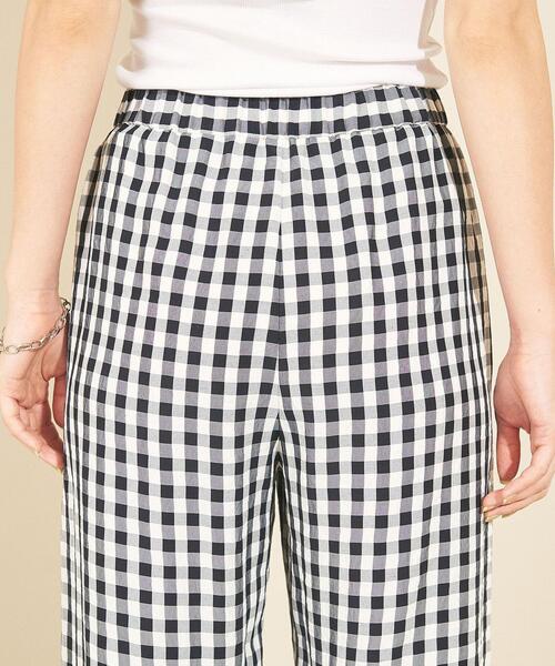BEAUTY&YOUTH UNITED ARROWS(ビューティーアンドユースユナイテッドアローズ)の「BY∴ ギンガムチェックイージーパンツ -ウォッシャブル-(その他パンツ・レディース・ブラック/ブラウン/ライム/その他5・S/M)」の16枚目の写真