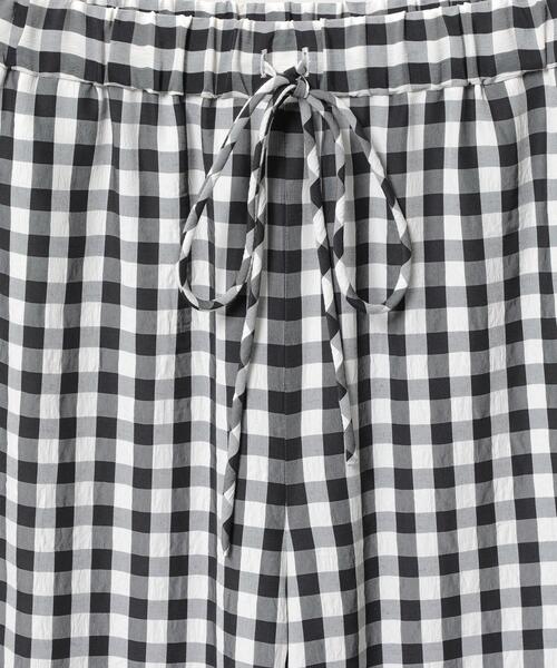 BEAUTY&YOUTH UNITED ARROWS(ビューティーアンドユースユナイテッドアローズ)の「BY∴ ギンガムチェックイージーパンツ -ウォッシャブル-(その他パンツ・レディース・ブラック/ブラウン/ライム/その他5・S/M)」の9枚目の写真