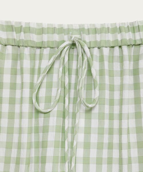 BEAUTY&YOUTH UNITED ARROWS(ビューティーアンドユースユナイテッドアローズ)の「BY∴ ギンガムチェックイージーパンツ -ウォッシャブル-(その他パンツ・レディース・ブラック/ブラウン/ライム/その他5・S/M)」の7枚目の写真