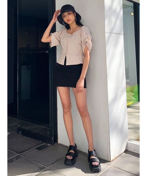 EMODA（エモダ）の「カットオフタイトミニスカート（スカート・レディース・グレー/ブラック/その他・SMALL/MEDIUM）」の13枚目の写真