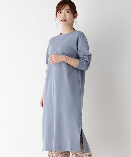 pink adobe（ピンクアドベ）の「◆【M-LL】バックデザイン ワンピース（ワンピース・レディース・チャコールグレー/ライトグレー/ブルー・40/38/42）」の3枚目の写真