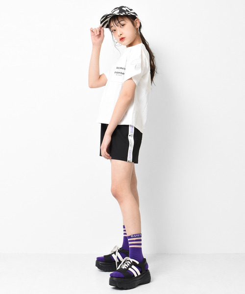 RiCO SUCRE(リコシュクレ)の「チュールチェリーTシャツ(Tシャツ/カットソー・キッズ・ラベンダー/オフホワイト/ブラック/ミント・150/160/165/140/130)」の13枚目の写真