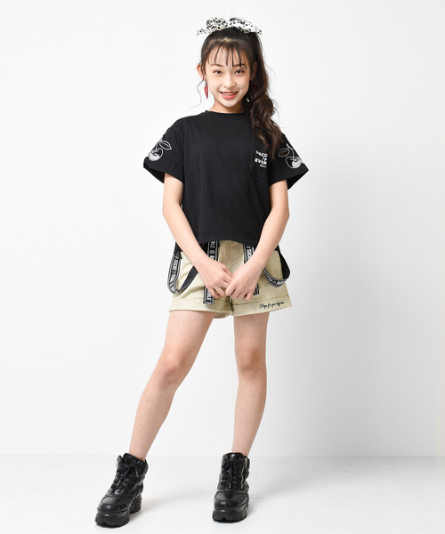 RiCO SUCRE(リコシュクレ)の「チュールチェリーTシャツ(Tシャツ/カットソー・キッズ・ラベンダー/オフホワイト/ブラック/ミント・150/160/165/140/130)」の9枚目の写真