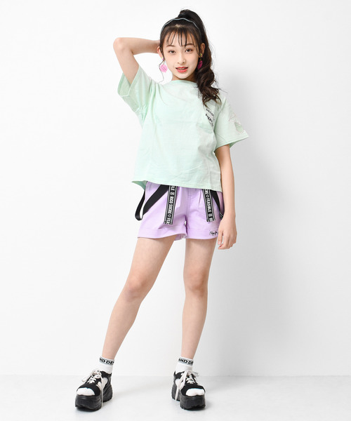 RiCO SUCRE(リコシュクレ)の「チュールチェリーTシャツ(Tシャツ/カットソー・キッズ・ラベンダー/オフホワイト/ブラック/ミント・150/160/165/140/130)」の16枚目の写真