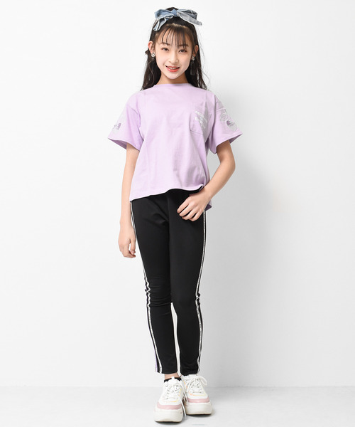 RiCO SUCRE(リコシュクレ)の「チュールチェリーTシャツ(Tシャツ/カットソー・キッズ・ラベンダー/オフホワイト/ブラック/ミント・150/160/165/140/130)」の14枚目の写真