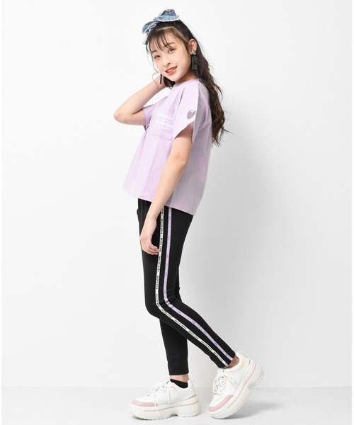 RiCO SUCRE(リコシュクレ)の「チュールチェリーTシャツ(Tシャツ/カットソー・キッズ・ラベンダー/オフホワイト/ブラック/ミント・150/160/165/140/130)」の8枚目の写真