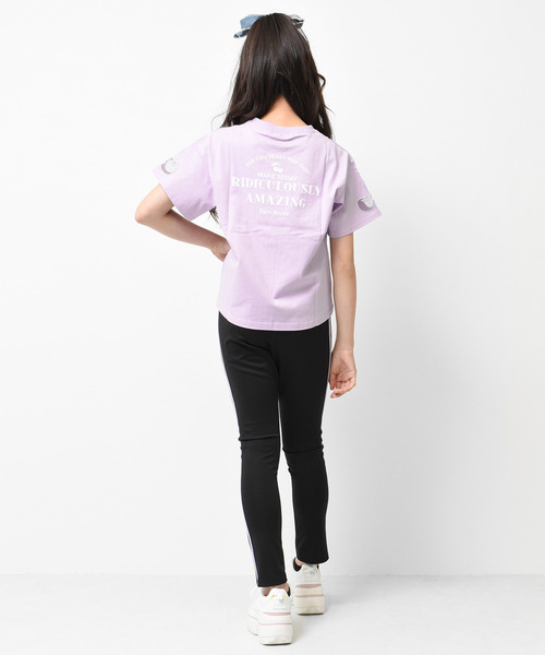 RiCO SUCRE(リコシュクレ)の「チュールチェリーTシャツ(Tシャツ/カットソー・キッズ・ラベンダー/オフホワイト/ブラック/ミント・150/160/165/140/130)」の6枚目の写真