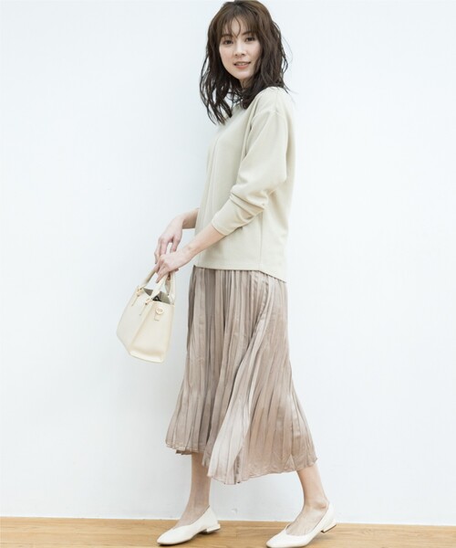 THE SHOP TK （ザ ショップ ティーケー ）の「◆ビンテージプリーツスカート（スカート・レディース・イエロー/サンドベージュ/ライトベージュ・12/13）」の15枚目の写真