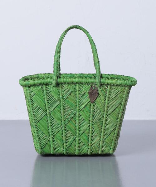 AKRA（アクラ）の「＜AKRA（アクラ）＞ZAZA バッグ ミニ◆（かごバッグ・レディース・イエロー/ケリー・FREE）」の2枚目の写真