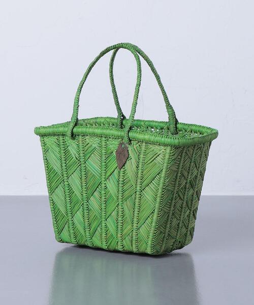 AKRA（アクラ）の「＜AKRA（アクラ）＞ZAZA バッグ ミニ◆（かごバッグ・レディース・イエロー/ケリー・FREE）」の10枚目の写真