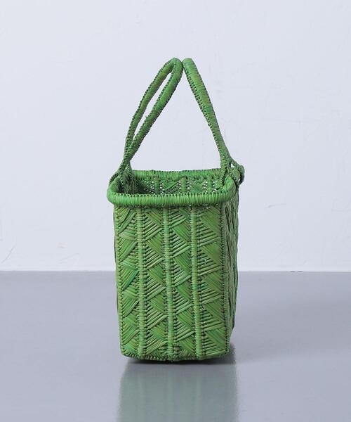 AKRA（アクラ）の「＜AKRA（アクラ）＞ZAZA バッグ ミニ◆（かごバッグ・レディース・イエロー/ケリー・FREE）」の5枚目の写真