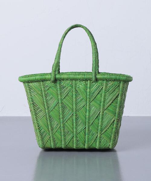 AKRA（アクラ）の「＜AKRA（アクラ）＞ZAZA バッグ ミニ◆（かごバッグ・レディース・イエロー/ケリー・FREE）」の8枚目の写真