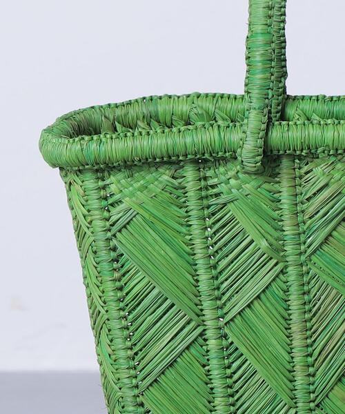 AKRA（アクラ）の「＜AKRA（アクラ）＞ZAZA バッグ ミニ◆（かごバッグ・レディース・イエロー/ケリー・FREE）」の7枚目の写真