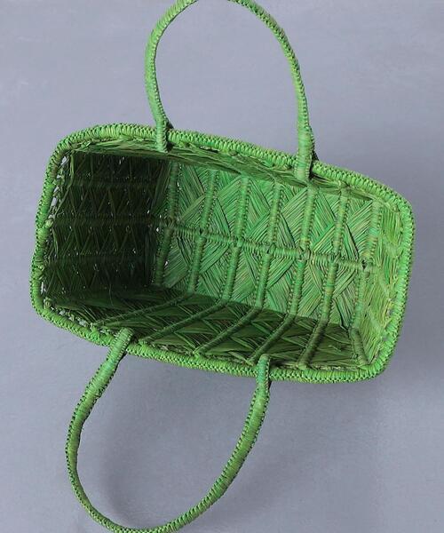 AKRA（アクラ）の「＜AKRA（アクラ）＞ZAZA バッグ ミニ◆（かごバッグ・レディース・イエロー/ケリー・FREE）」の3枚目の写真