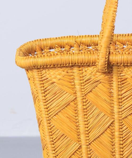 AKRA（アクラ）の「＜AKRA（アクラ）＞ZAZA バッグ ミニ◆（かごバッグ・レディース・イエロー/ケリー・FREE）」の6枚目の写真