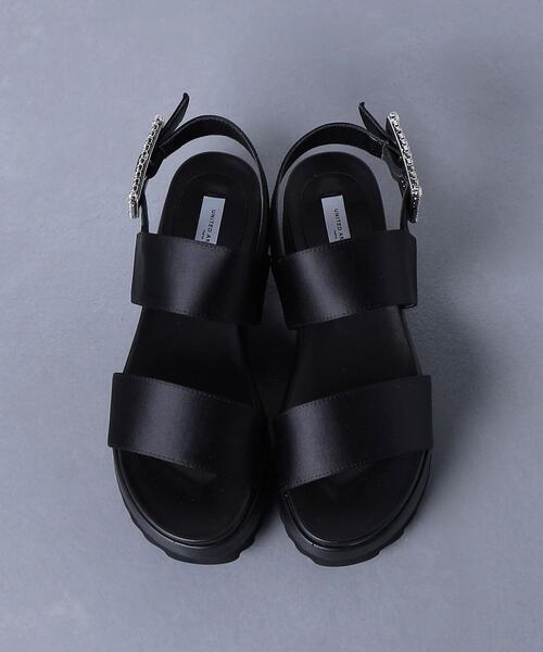 UNITED ARROWS(ユナイテッドアローズ)の「UWFM サテン ビジュー サンダル◆(サンダル・レディース・ブラック/グレー・35/35h/36/36h/37/37h/38)」の15枚目の写真