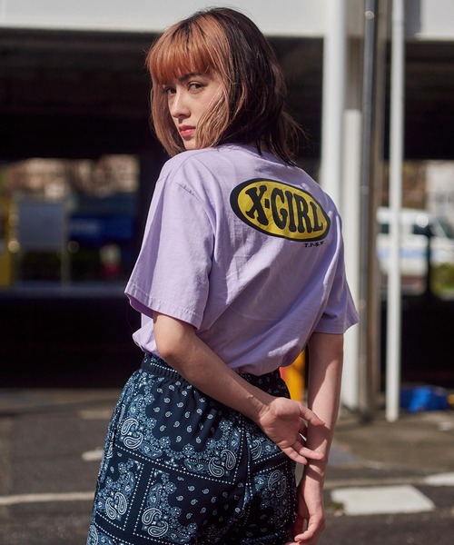 イーヴィルガールTシャツXL X-girl（エックスガール）の「WEB限定｜CHUBBYオーバルロゴ T