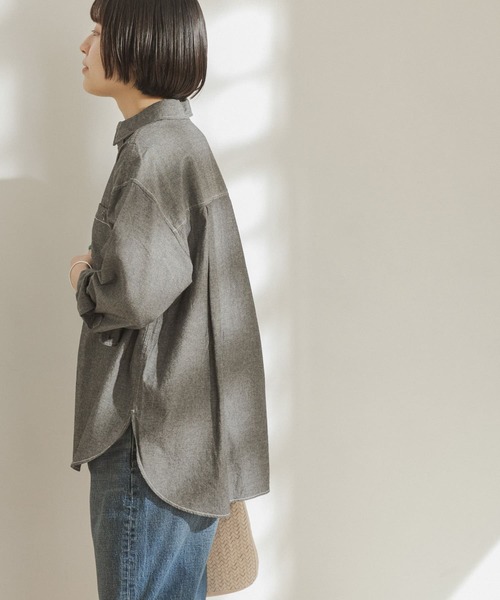 FORK&SPOON(フォークアンドスプーン)の「FORK&SPOON シャンブレービッグシャツ(シャツ/ブラウス・レディース・ブラック系その他/ブルー系その他・ONE)」の22枚目の写真