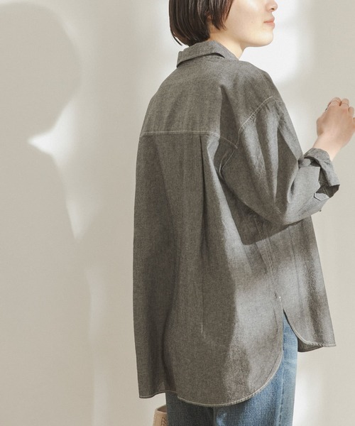 FORK&SPOON(フォークアンドスプーン)の「FORK&SPOON シャンブレービッグシャツ(シャツ/ブラウス・レディース・ブラック系その他/ブルー系その他・ONE)」の20枚目の写真