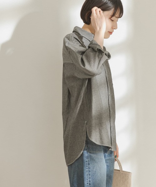 FORK&SPOON(フォークアンドスプーン)の「FORK&SPOON シャンブレービッグシャツ(シャツ/ブラウス・レディース・ブラック系その他/ブルー系その他・ONE)」の19枚目の写真