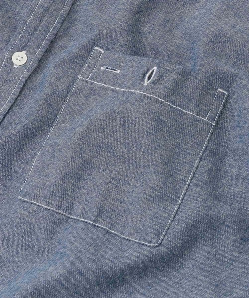 FORK&SPOON(フォークアンドスプーン)の「FORK&SPOON シャンブレービッグシャツ(シャツ/ブラウス・レディース・ブラック系その他/ブルー系その他・ONE)」の3枚目の写真