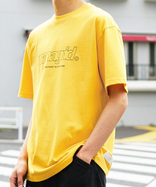 MAHAGRID(マハグリッド)の「MAHAGRID/マハグリッド THIRD LOGO/BASIC LOGO ロゴプリントオーバーサイズ半袖カットソー(Tシャツ/カットソー・メンズ・ブルー/ホワイト/ネイビー/ブラック系その他/イエロー/パープル/ホワイト系その他/ブラック/チャコール/グリーン系その他・XL/S/L/M)」の10枚目の写真