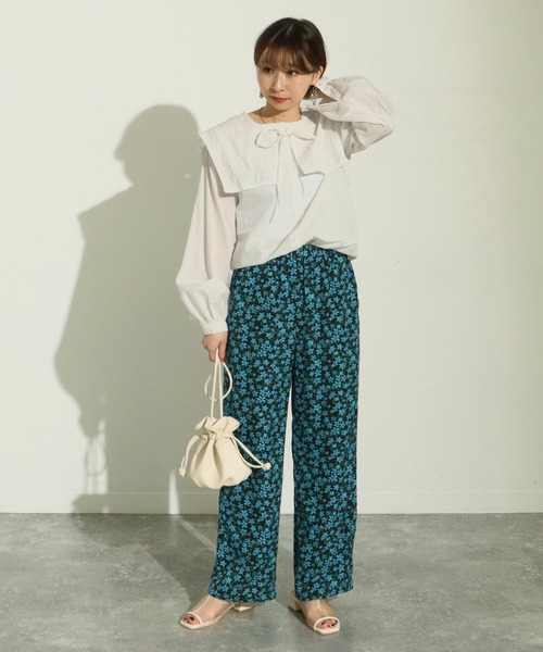 Factor=(ファクターイコール)の「ヴィンテージフラワー イージーパンツ(その他パンツ・レディース・レッド/ブルー/パープル・FREE)」の8枚目の写真