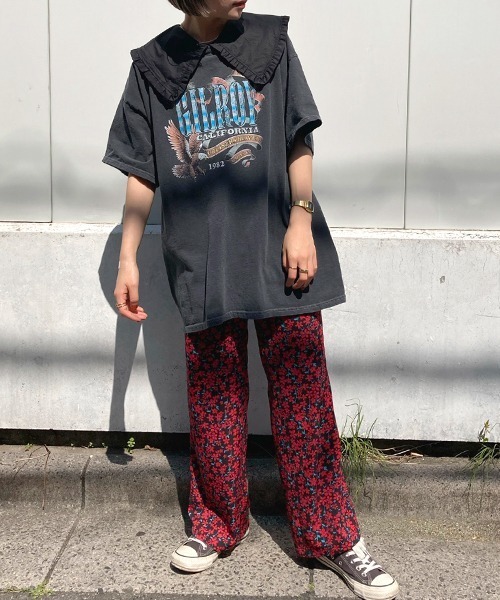 Factor=(ファクターイコール)の「ヴィンテージフラワー イージーパンツ(その他パンツ・レディース・レッド/ブルー/パープル・FREE)」の7枚目の写真