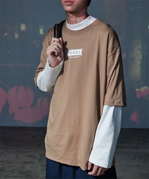 COP（シーオーピー）の「COP 大人の夜食店・メニューTEEシャツ（Tシャツ/カットソー・メンズ・ホワイト/ブラック/ベージュ/グリーン・SMALL/MEDIUM/LARGE）」の4枚目の写真