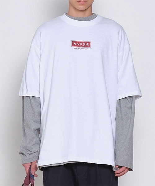 COP（シーオーピー）の「COP 大人の夜食店・メニューTEEシャツ（Tシャツ/カットソー・メンズ・ホワイト/ブラック/ベージュ/グリーン・SMALL/MEDIUM/LARGE）」の2枚目の写真