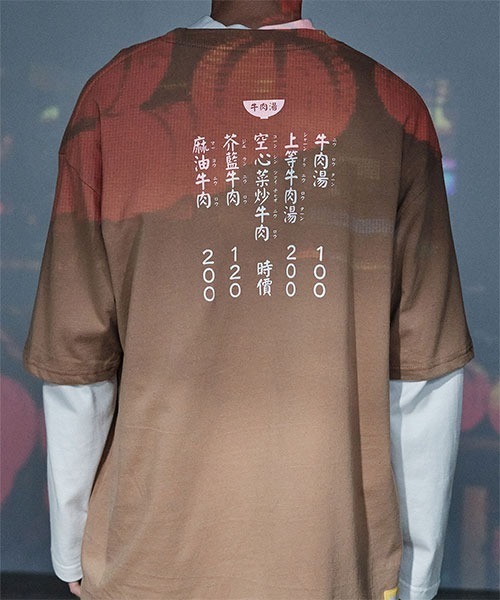 COP（シーオーピー）の「COP 大人の夜食店・メニューTEEシャツ（Tシャツ/カットソー・メンズ・ホワイト/ブラック/ベージュ/グリーン・SMALL/MEDIUM/LARGE）」の6枚目の写真