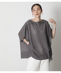 crie conforto | シアーポンチョニットＰＯ(ニット/セーター)