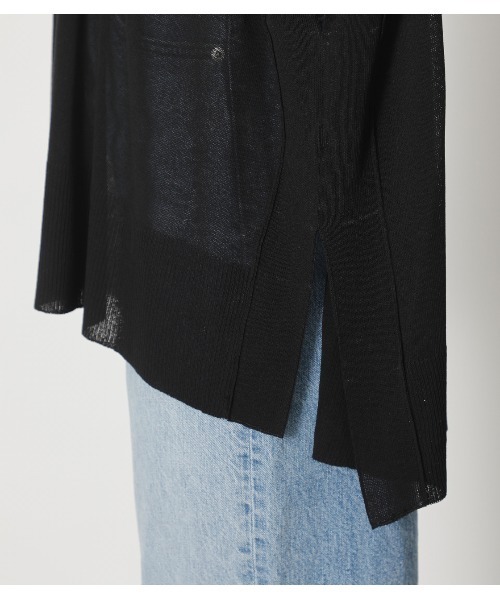 crie conforto(クリーコンフォルト)の「シアーポンチョニットPO(ニット/セーター・レディース・ブラック/オレンジ/グレー・FREE)」の21枚目の写真