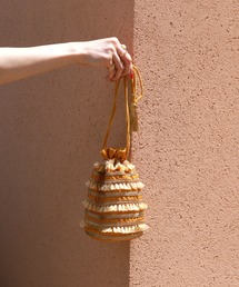 SLOBE IENA | 【Pondichery/ポンディシェリ 】フリンジ巾着◆(ハンドバッグ)