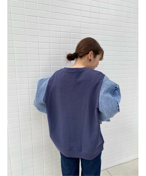 BEARDSLEY（ビアズリー）の「《VVTIAN》デニムカットソー（Tシャツ/カットソー・レディース・ブルー・FREE）」の10枚目の写真