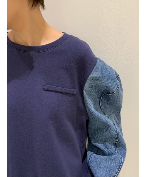 BEARDSLEY（ビアズリー）の「《VVTIAN》デニムカットソー（Tシャツ/カットソー・レディース・ブルー・FREE）」の2枚目の写真