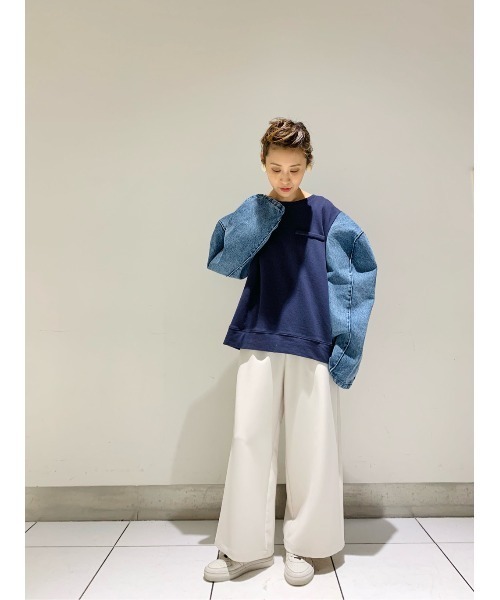 BEARDSLEY（ビアズリー）の「《VVTIAN》デニムカットソー（Tシャツ/カットソー・レディース・ブルー・FREE）」の17枚目の写真