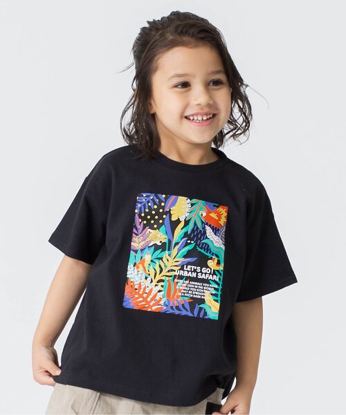 BREEZE（ブリーズ）の「サファリリンクＴシャツ（Tシャツ/カットソー・キッズ・ブラック/オフホワイト・90/100/120/130/110/150/140）」の2枚目の写真