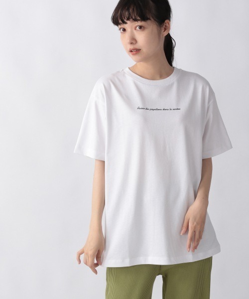 LOWRYS FARM(ローリーズファーム)の「プリントTSS 944581(Tシャツ/カットソー・レディース・ホワイト/ブラック/オフホワイト/イエロー/ホワイト系その他2/ホワイト系その他・FREE)」の5枚目の写真