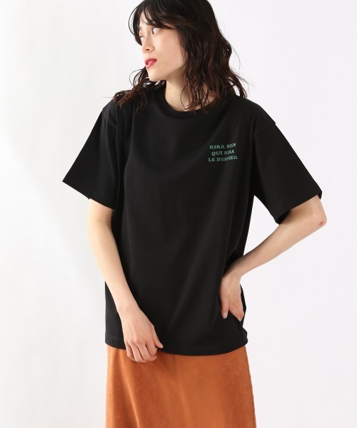 LOWRYS FARM(ローリーズファーム)の「プリントTSS 944581(Tシャツ/カットソー・レディース・ホワイト/ブラック/オフホワイト/イエロー/ホワイト系その他2/ホワイト系その他・FREE)」の6枚目の写真